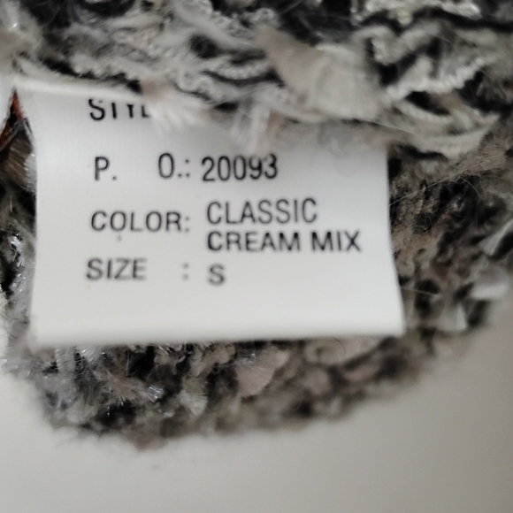 Ribbon Knit Tunic Sweater Size S Textured Portraits by Northern Isles Boho - Picture 8 of 9